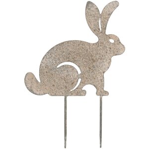 Clayre & Eef 6Y5833 Tuinsteker Konijn 23x1x35 cm