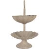 Clayre & Eef 6Y5886 Etagère Ø 15x24 cm Grijs Beige