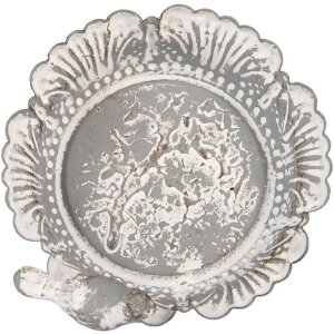 Clayre & Eef 6Y5887 Etagère 13x12x10 cm Grijs/Wit