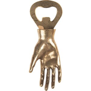 Clayre & Eef 6Y5888 Flessenopener 11x2x4 cm goudkleurig