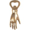 Clayre & Eef 6Y5888 Flessenopener 11x2x4 cm goudkleurig