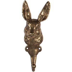 Clayre & Eef 6Y5891 Wandhaken 7x4x18 cm Goudkleurig