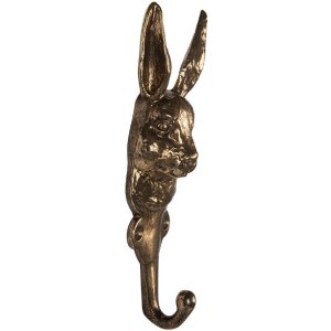 Clayre & Eef 6Y5891 Wandhaken 7x4x18 cm Goudkleurig