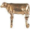Clayre & Eef 6Y5895 Wandhaken 17x4x15 cm goudkleurig