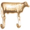 Clayre & Eef 6Y5895 Wandhaken 17x4x15 cm goudkleurig