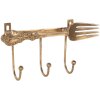 Clayre & Eef Kapstok 18x4x9 cm Goudkleur
