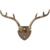 Clayre & Eef 6Y5899 Wandhaken 17x8x12 cm Goudkleurig