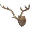 Clayre & Eef 6Y5899 Wandhaken 17x8x12 cm Goudkleurig