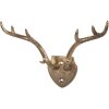 Clayre & Eef 6Y5899 Wandhaken 17x8x12 cm Goudkleurig