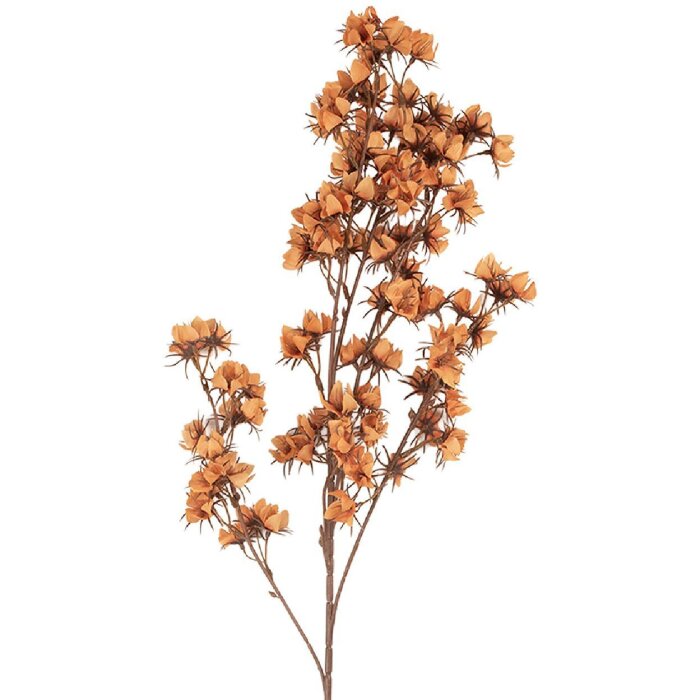 Clayre & Eef 5PL0201O Kunstmatige Bloem 10x10x86 cm Oranje-Bruin