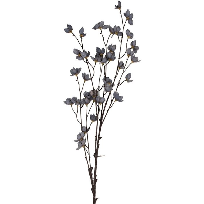 Clayre & Eef 5PL0202BL Kunstbloem 8x8x110 cm Blauw & Bruin