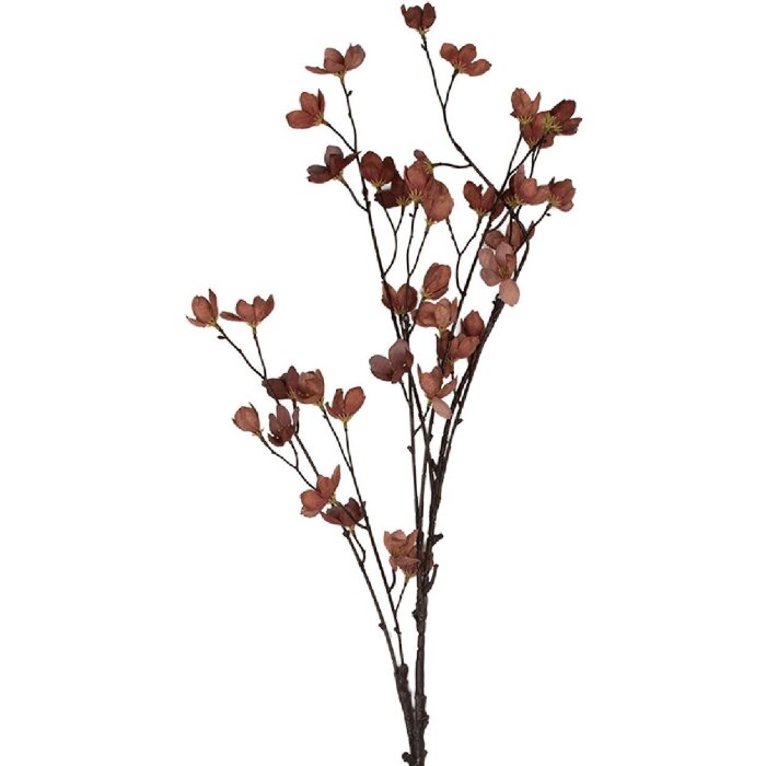 Clayre & Eef 5PL0202P Kunstmatige Bloem 8x8x110 cm Roze-Bruin