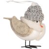 Clayre & Eef 66340 Decoratie Vogel 11x7x12 cm Wit