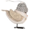 Clayre & Eef 66340 Decoratie Vogel 11x7x12 cm Wit