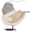 Clayre & Eef 66340 Decoratie Vogel 11x7x12 cm Wit