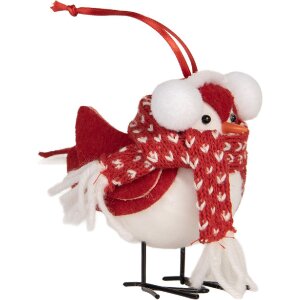 Clayre & Eef 66341 Decoratie Vogel 12x7x10 cm