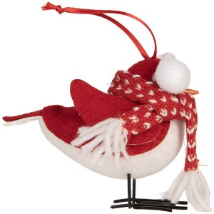 Clayre & Eef 66341 Decoratie Vogel 12x7x10 cm