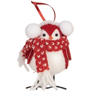 Clayre & Eef 66341 Decoratie Vogel 12x7x10 cm