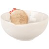 Clayre & Eef 6CE2216 Schaal 18x17x12 cm Wit Roze 700 ml