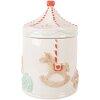 Clayre & Eef 6CE2218 Voorraaddoos met deksel Ø 15x22 cm Wit/Bruin