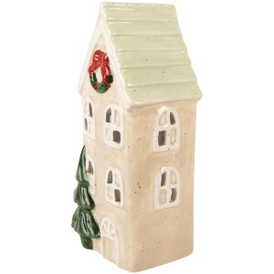 Clayre & Eef 6CE2221 Decoratie Huis 9x8x20 cm Beige
