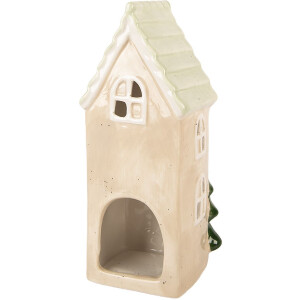 Clayre & Eef 6CE2221 Decoratie Huis 9x8x20 cm Beige