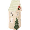Clayre & Eef 6CE2221 Decoratie Huis 9x8x20 cm Beige