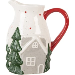 Clayre & Eef 6CE2222 Decoratieve Kan 19x14x20 cm Wit...