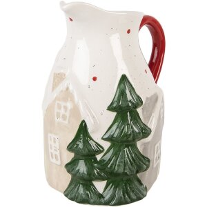 Clayre & Eef 6CE2222 Decoratieve Kan 19x14x20 cm Wit...