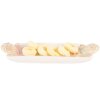 Clayre & Eef 6CE2224 Schaal 31x10x5 cm Wit Bruin Keramiek