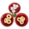 Clayre & Eef 6CE2225 Schaal 26x26x10 cm Rood Wit Keramiek