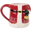 Clayre & Eef 6CEMU0196 Beker 15x10x19 cm Rood en Wit
