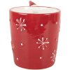 Clayre & Eef 6CEMU0200R Beker 15x10x11 cm 400 ml rood
