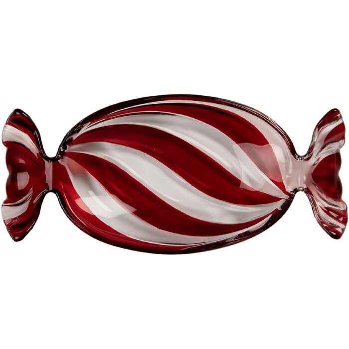 Clayre & Eef 6GL5200 Schaal 23x11x4 cm Rood