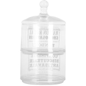 Clayre & Eef 6GL5209 Voorraadglas met deksel 17x30 cm