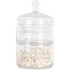Clayre & Eef 6GL5209 Voorraadglas met deksel 17x30 cm
