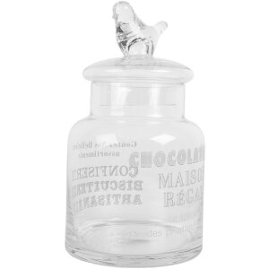 Clayre & Eef 6GL5210 Glazen voorraadpot met deksel Ø 13x23 cm