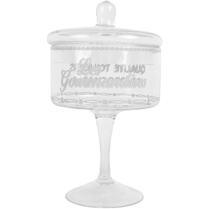 Clayre & Eef 6GL5211 Voorraadglas met deksel Ø 13x24 cm