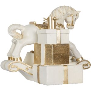 Clayre & Eef 6MG0129 Kerstboomstandaard 47x30x38 cm Wit-Goud