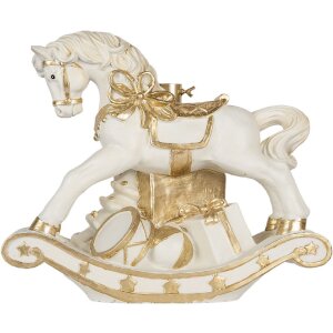 Clayre & Eef 6MG0129 Kerstboomstandaard 47x30x38 cm Wit-Goud