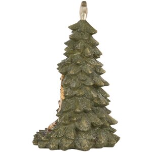 Clayre & Eef 6PR5404 Decoratieve Kerstboom met LED 15x24 cm