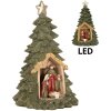 Clayre & Eef 6PR5404 Decoratieve Kerstboom met LED 15x24 cm