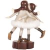 Clayre & Eef 6PR5405 Decoratie Kind 15x7x18 cm Grijs en Bruin