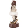 Clayre & Eef 6PR5405 Decoratie Kind 15x7x18 cm Grijs en Bruin
