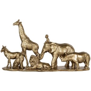 Clayre & Eef 6PR5633 Decoratieve Dieren 52x14x30 cm...