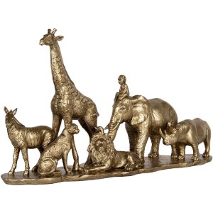 Clayre & Eef 6PR5633 Decoratieve Dieren 52x14x30 cm...