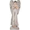 Clayre & Eef 6PR5634 Decoratie Engel 9x8x23 cm Wit Grijs