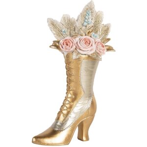 Clayre & Eef 6PR5638 Decoratieschoen 14x7x22 cm Goudkleur