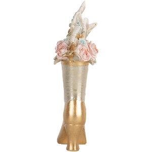 Clayre & Eef 6PR5638 Decoratieschoen 14x7x22 cm Goudkleur