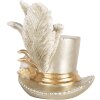 Clayre & Eef 6PR5639 Decoratieve Hoed Zilverkleurig 13x11x13 cm